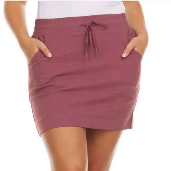 Pacific Trail Pants - Pacific Trail Women's Skort Skirt Dusty Rose Stretch Pockets Size Large